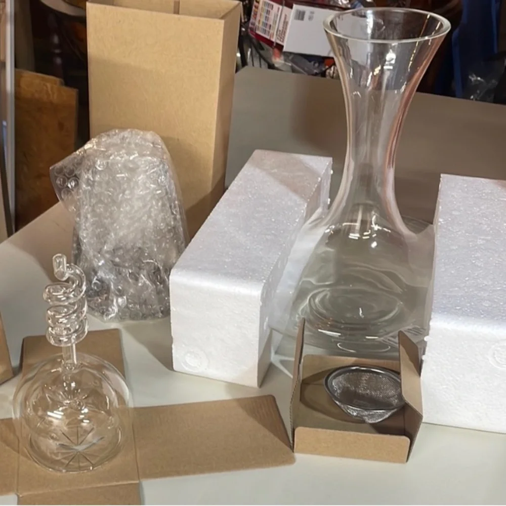 Williams and Sonoma Water fall decanter